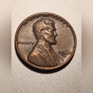 1960 D Lincoln Penny L On Rim In LIBERTY Letters Touch Rim